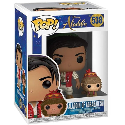 Funko Pop ! Disney Aladdin (538) Aladdin Of Agrabah W/Abu Figure Vinyl 9Cm