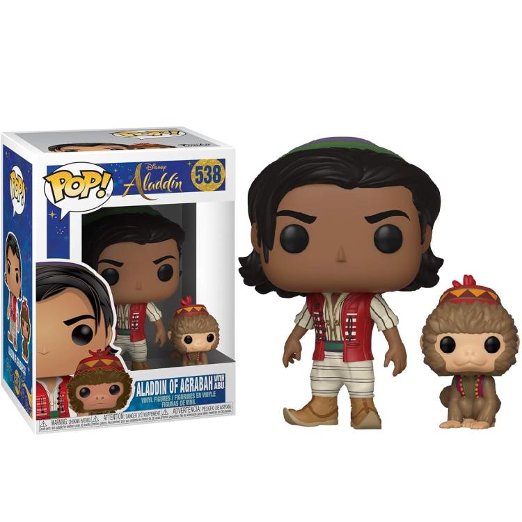 Funko Pop ! Disney Aladdin (538) Aladdin Of Agrabah W/Abu Figure Vinyl 9Cm