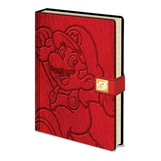 Pyramid Super Mario Bros Notebook A5 Premium Borgogna Quaderno Copertina Rigida