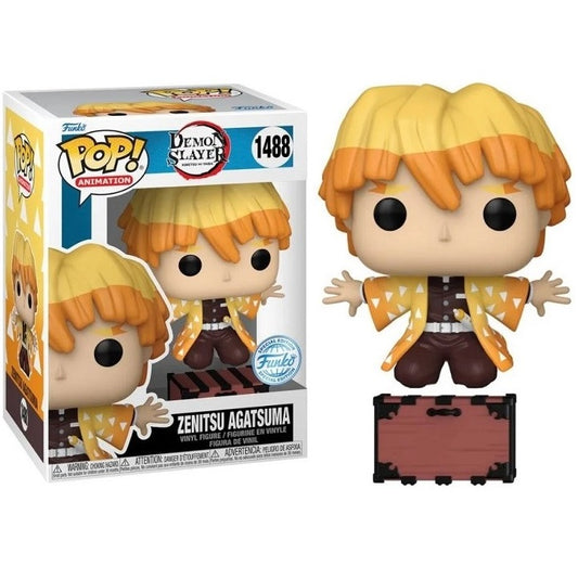 Funko Pop ! Animation Demon Slayer - (1488) Zenitsu Agatsuma W / Box Special 9Cm