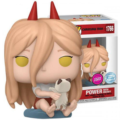 Funko Pop ! Animation - Chainsaw Man (1766) Power w/ Meowy (Chase) 9cm