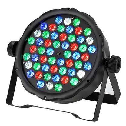 Faro Par Rgb 54 Led Alta Luminosita Dmx 512 Strobo Wash Programmabile Discoteca