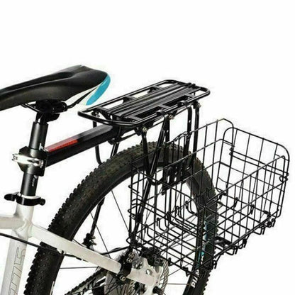 CESTINO PORTAPACCHI PIEGHEVOLE BICI ANTERIORE POSTERIORE BICICLETTA RICHIUDIBILE