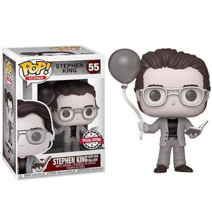Funko Pop ! Icons Stephen King (55) Stephen King With Red Ballon Special Edition