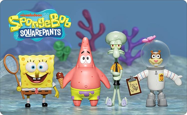 BENDYFIGS - SPONGEBOB SQUAREPANTS (PATRICK) STAR FIGURE WITH DISPLAY STAND GIOCO