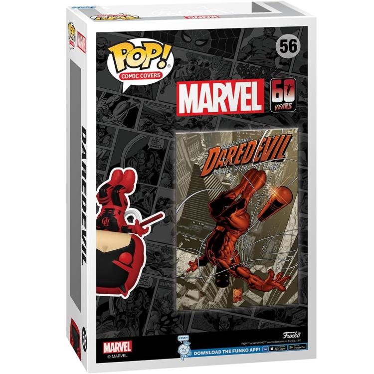Funko Pop ! Comic Cover Marvel 60Th (56) Daredevil Vinyl Figure Da Collezione