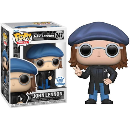 Funko Pop ! Rocks (247) John Lennon Exclusive Vinyl Figure 9Cm Statuetta