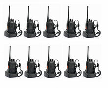 10 BAOFENG BF888S UHF Walkie Talkies 400-470MHz RICETRASMITTENTE Radio Radioline