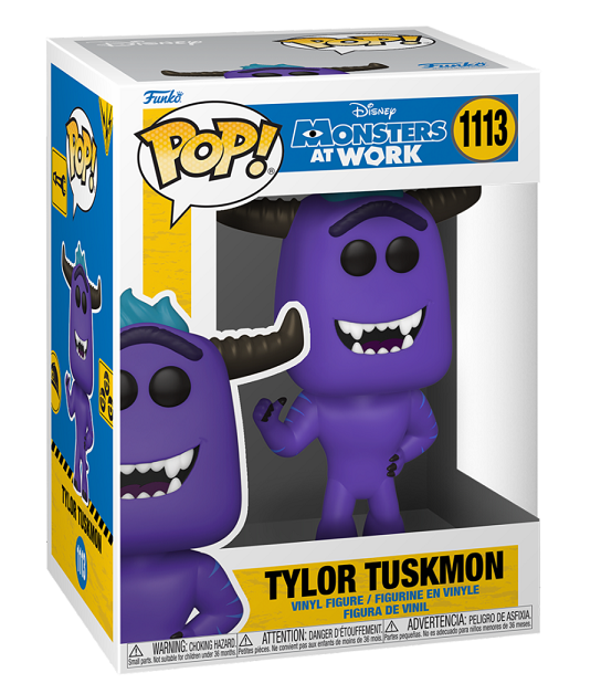 Funko Pop Disney Monsters At Work 1113 Tylor Tuskmon Statua Vinyl Figure Pixar