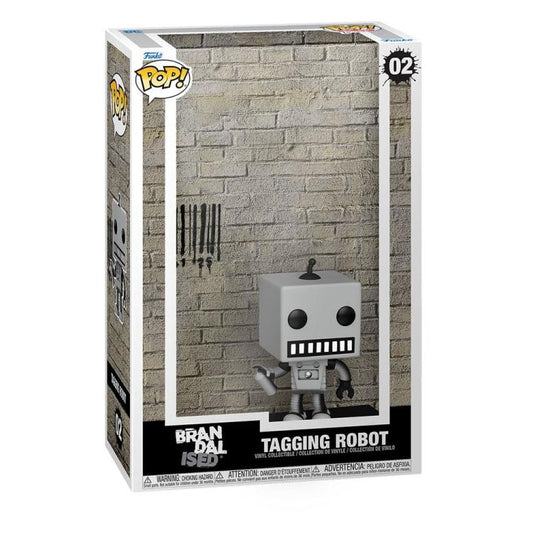 Funko Pop !  Art Cover -  Brandalised (02) Tagging Robot Vinyl Figure 9Cm