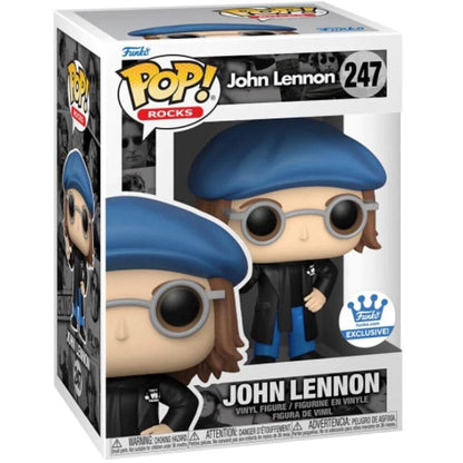 Funko Pop ! Rocks (247) John Lennon Exclusive Vinyl Figure 9Cm Statuetta