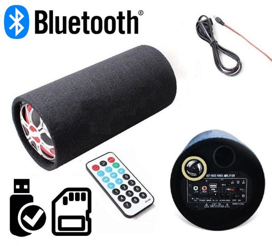 CASSA SUBWOOFER AMPLIFICATO AUTO BASSI 150W USB SD BLUETOOTH SPEAKER AUTO CASA