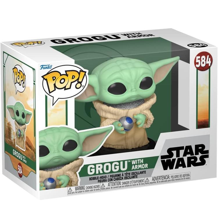 Funko Pop! Star Wars - Book Of Boba Fett (584) Grogu With Armour - Figure Vinyl