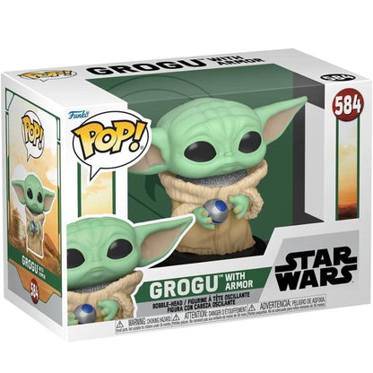 Funko Pop! Star Wars - Book Of Boba Fett (584) Grogu With Armour - Figure Vinyl