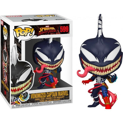 Funko Pop! Marvel Spider-Man Maximum Venom (599) Venomized Captain Marvel Figure