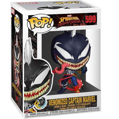 Funko Pop! Marvel Spider-Man Maximum Venom (599) Venomized Captain Marvel Figure