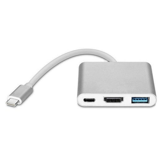 ADATTATORE MULTIPORTA HUB CONVERTITORE 4K 3.1 TYPE-C a HDMI/USB 3.0 30Hz ANDOWL