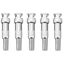 5pz SPINOTTI CONNETTORE BNC A VITE MASCHIO METALLO PER CAVO RG59 TELECAMERE DVR