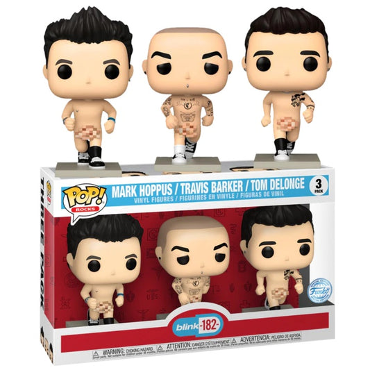 Funko Pop ! Rocks Blink 182 - Mark Hoppus Travis Barker Tom Delonge (3) Special