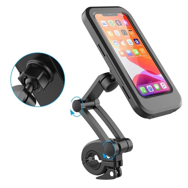 Supporto Cellulare Smartphone Per Bici/Moto Impermeabile Regolabile Fino A 6.7"