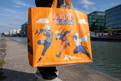Shopping Bag – Borsa per Spesa NARUTO SHIPPUDEN (Naruto, Sasuke, Kakashi & Itachi) - Merchandising Ufficiale Konix