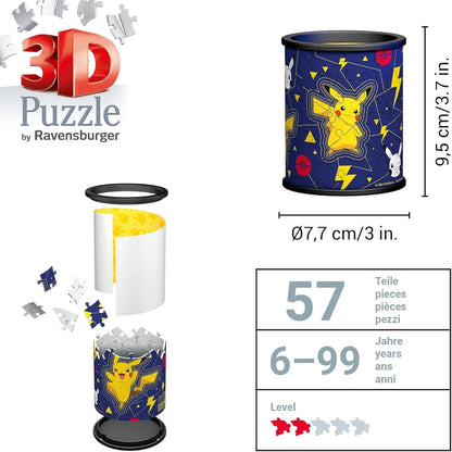Ravensburger - Puzzle 3D Pencil Cup Pokemon 57 Pz