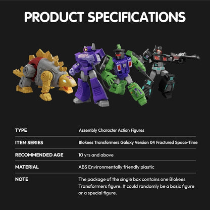 Blokees Transformers - Galaxy Version 04 - Fractured Space-Time (1 PZ RANDOM) - Model Kit - 9 Action Figure a Sorpresa 71104
