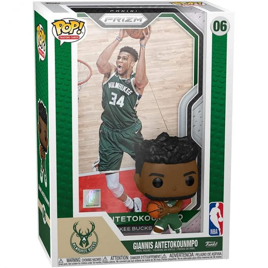 Funko Pop ! Nba Milwaukee Bucks (06) Giannis Antetokounmpo Figure Trading Cards