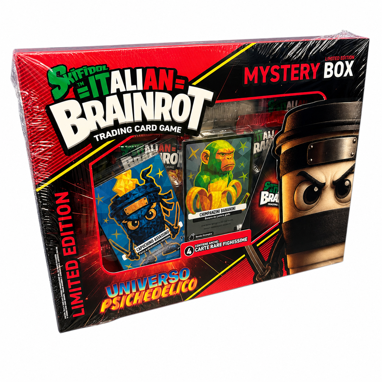Skifidol BrainRot: Universo Psichedelico - Mystery Box Limited Edition Red - 6 bustine da 7 card + 4 carte promo e 2 mistery CCG TCG