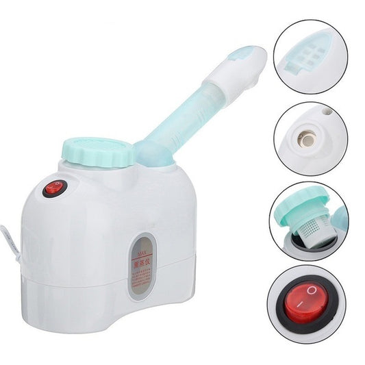 Vaporizzatore Facciale Sauna Pulizia Viso Salute Pelle Corpo + Contenitore Erbe