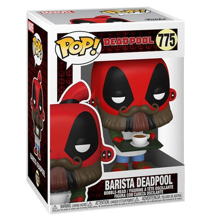 Funko Pop Marvel Deadpool 30Th - Coffee Barista Deadpool (775) Figure Beard Man