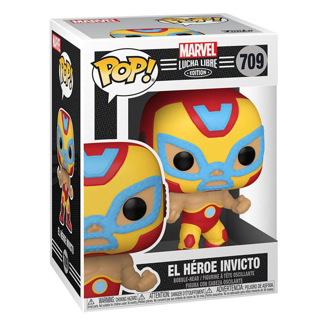 Funko Pop Marvel Lucha Libre 709 El Heroe Invicto Iron Man Figure Nuovo Limited