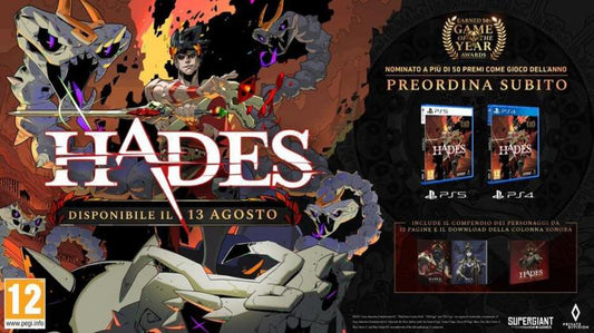 Hades Ps5 Videogioco Italiano Playstation 5 Nuovo Gioco Sigillato Pal Ita