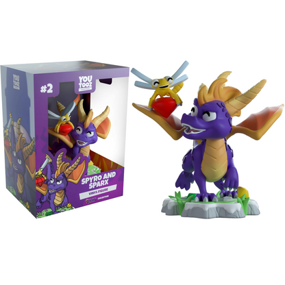 You Tooz Playstation Spyro The Dragon - Spyro And Sparx Vinyl Figure 9 cm