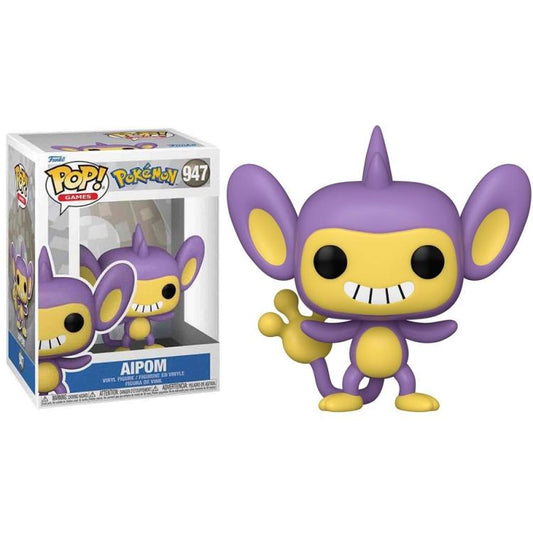 Funko Pop ! Games Pokemon  - (947) Aipom (Emea) Vinyl Figure 9Cm