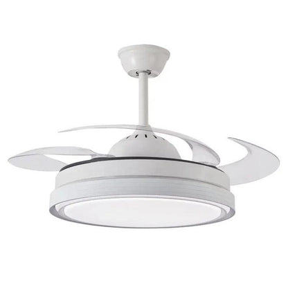 Ventilatore Da Soffitto E Plafoniera 40W Lampadario Led 3 Pale Wifi Telecomando