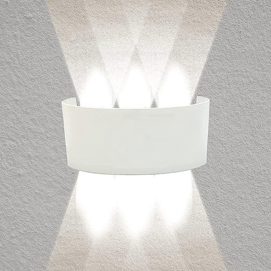 APPLIQUE PARETE LED BIANCO 18W LUCE NATURALE 4000K ESTERNO UP&DOWN IMPERMEABILE