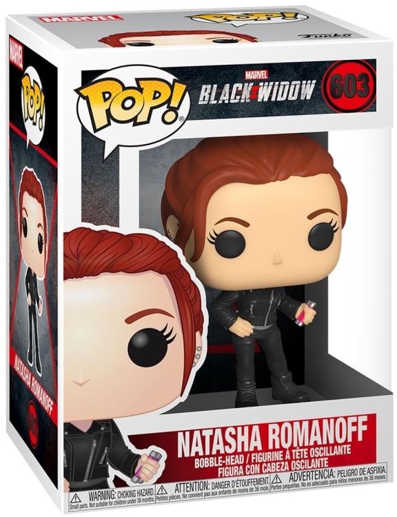 Funko Pop ! Marvel Black X Widow (603) Natasha Romanoff Vinyl Figure 9Cm