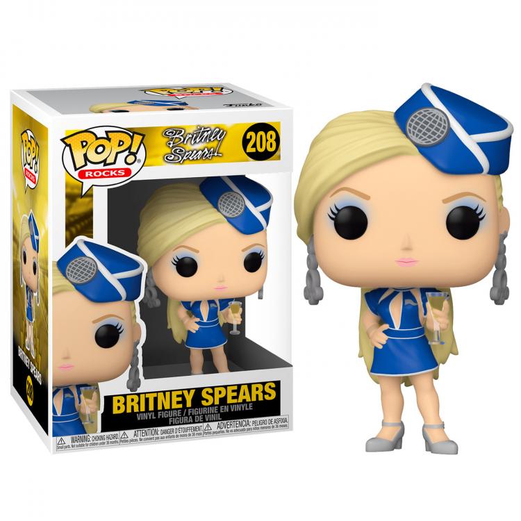 Funko Pop ! Rocks (208) - Britney Spears Stewardess Vinyl Figure Statuetta 9Cm