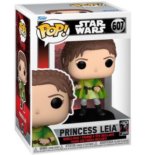Funko Pop ! Star Wars Jedi 40Th - (607) Princess Leia Figure 9Cm Guerre Stellari