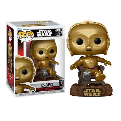 Funko Pop ! Star Wars Jedi 40Th - (609) C-3P0 Vinyl Figure 9Cm Guerre Stellari