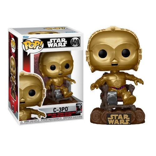 Funko Pop ! Star Wars Jedi 40Th - (609) C-3P0 Vinyl Figure 9Cm Guerre Stellari
