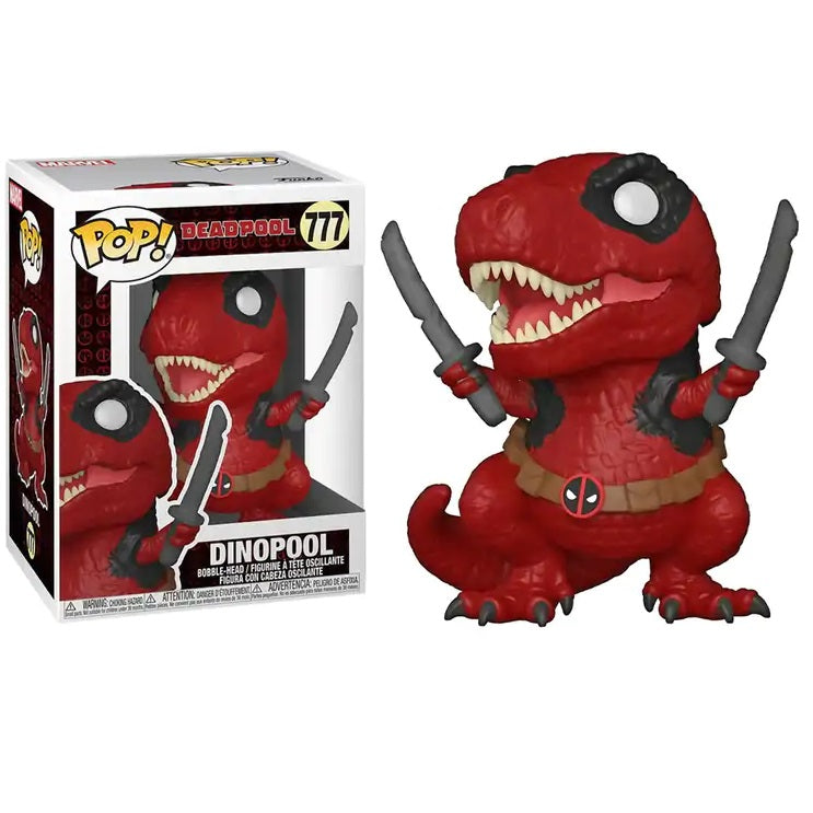 Funko Pop ! Marvel Deadpool 30Th (777) Dinopool Vinyl Figure 9Cm Jurassic Dead