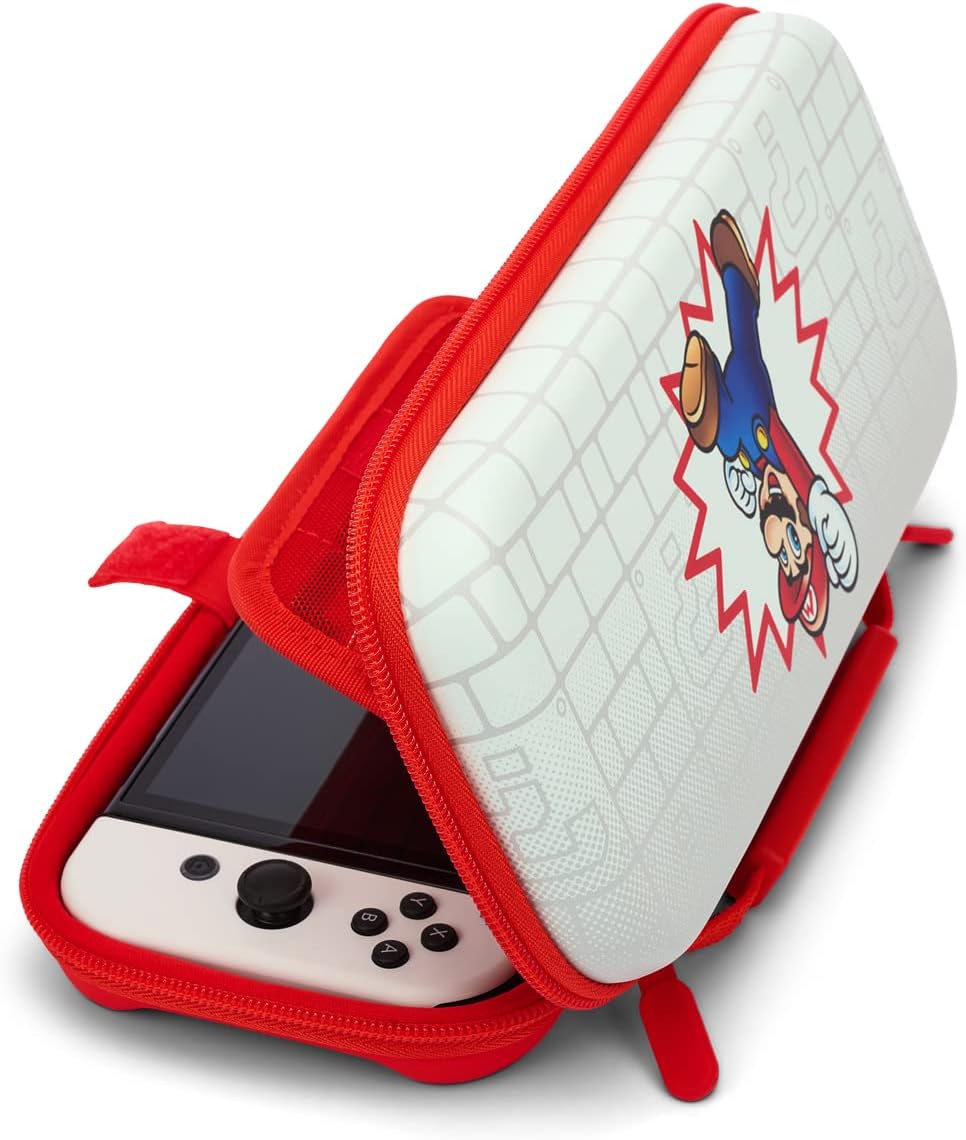 Custodia Protettiva Powera Brick Breaker Mario - Modello OLED Nintendo Switch/Switch Lite