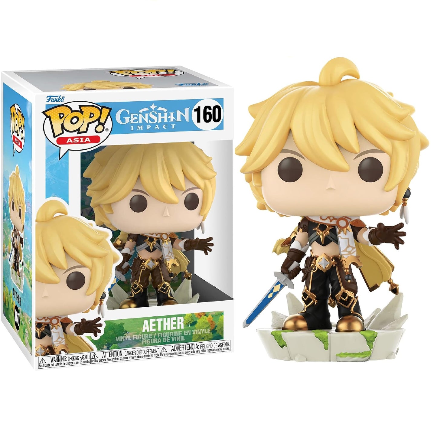 Funko Pop! Asia: Genshin Impact (160) Aether - Vinyl Figure 9cm