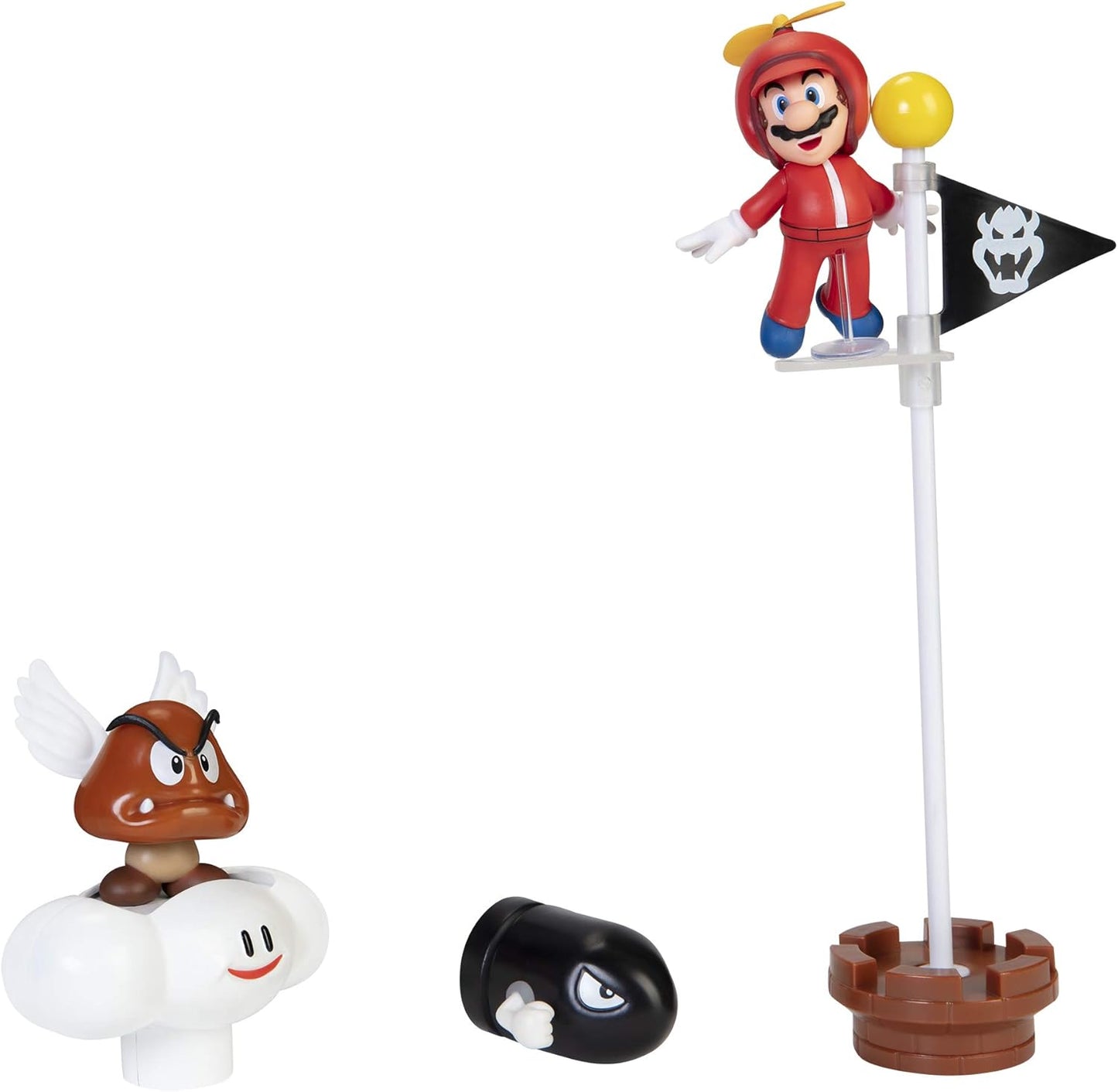Jakks Pacific Nintendo: Super Mario "Cloud Diorama Set" Gioco Con Figure 3+