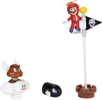 Jakks Pacific Nintendo: Super Mario "Cloud Diorama Set" Gioco Con Figure 3+