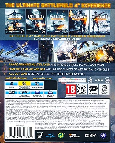 BATTLEFIELD 4 PREMIUM EDITION GIOCO ITALIANO PLAY STATION 4 GIOCO EU SIGILLATO