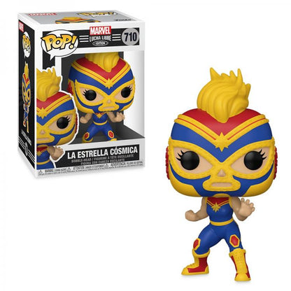 Funko Pop Marvel Lucha Libre 710 La Estrella Cosmica Wonder Woman Figure Nuova