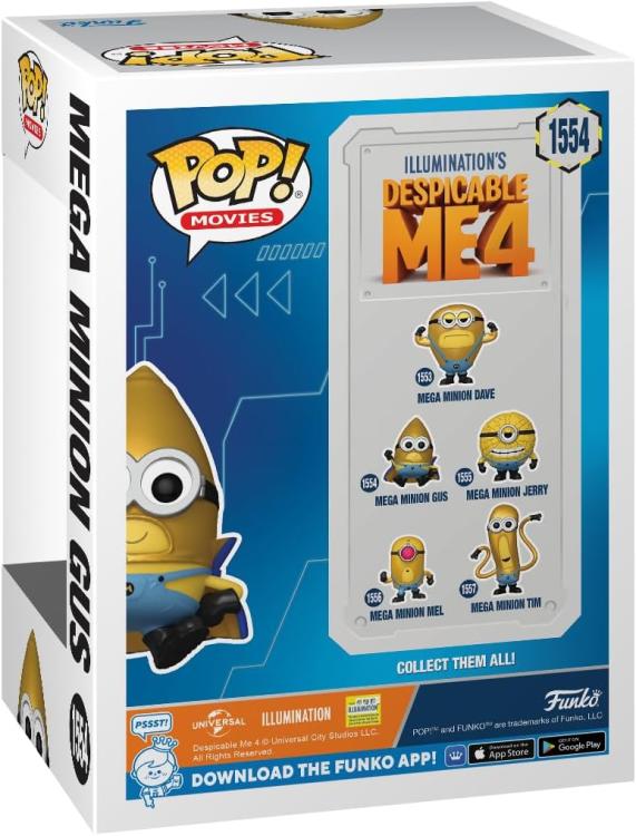 Funko Pop ! Movies Cattivissimo Me 4 - (1554) Mega Minion Gus Super Minions 4